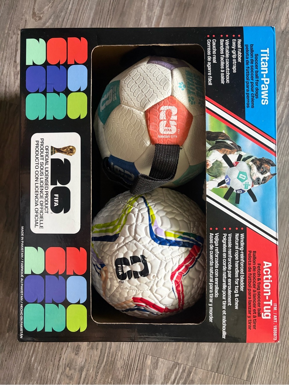 FIFA 2026 Dog Soccer Balls with Multicolor Panels